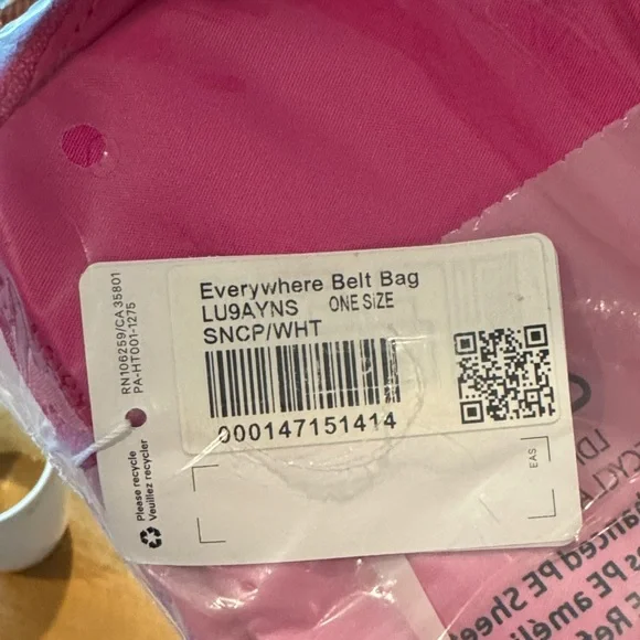 Lululemon Athletica Pink Crossbody Bag - Picture 2 of 3